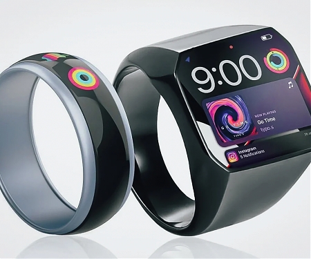 Apple Ring Concept Mimics The Apple Watch Design to Amp Up Their Wearable Game