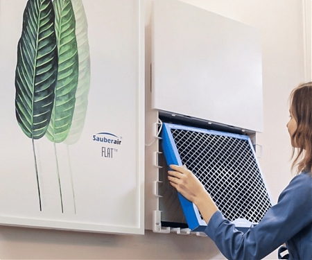 (Video) An Invisible Air Purifier That Looks Like an Art Display - The Sauberair FLAT