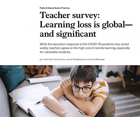 (PDF) Mckinsey - Teacher Survey : Learning Loss is Global—and Significant