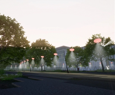 Solar-Powered Streetlights Spin and Move to Chase The Sun - The Sunseeker