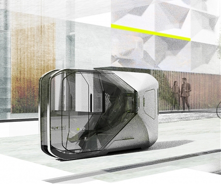 An Autonomous Single-Seater Vehicles That Can Park Vertically to Save Space