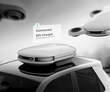 This EV Charging Solution Uses a Network of Charging Drones to Charge Your Car Anytime