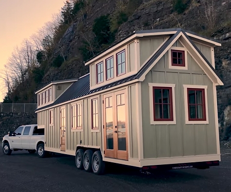 Timbercraft Tiny Homes' Slimmed-Down Teton Sleeps 4 in Rustic Style