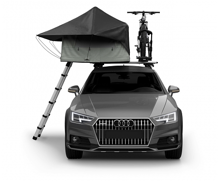 Half-width Tepui Roof-Top Tent Leaves Room for Bikes or Boards - Thule's Tepui Foothill
