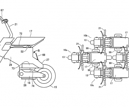 (Patent) Honda Patents This Teeny Tiny Electric Motorcycle That Snaps Together with Others