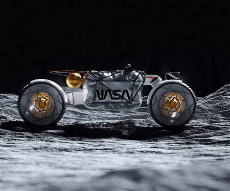 An Electric NASA Motorcycle for Moon Traveling