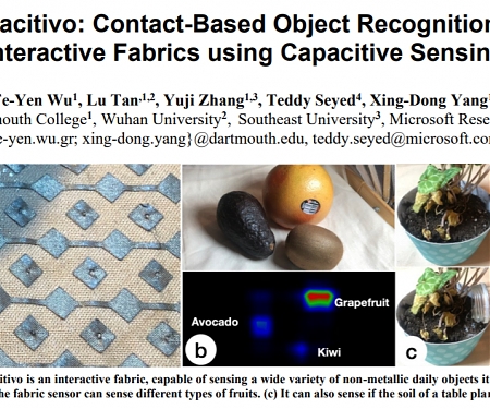 (Paper) Capacitivo : A Contact-Sensitive Technique That can be Used to Make Smart Tablecloths