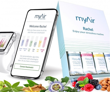 Personalised Plant-based Snack Bars That Reduce Stress - myAir