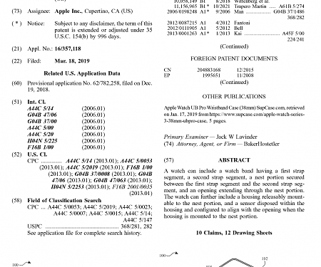 (Patent) Apple Receives a Patent for an New Camera System for the Apple Watch