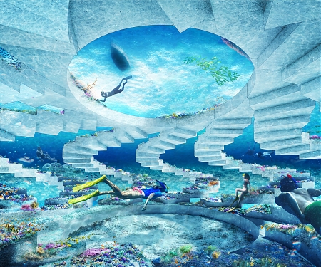 'ReefLine' Underwater Public Sculpture Park in Miami Beach