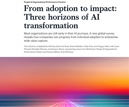 (PDF) Mckinsey - From Adoption to Impact : The Three Horizons of AI Transformation