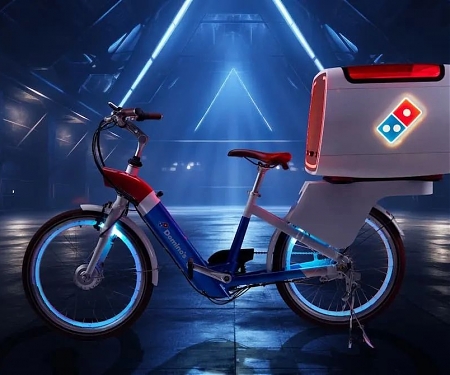 Domino’s to Use This Flashy New Delivery Electric Bike with a Built-in Pizza Oven