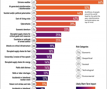 (Infographic) The Top Global Risks in 2024