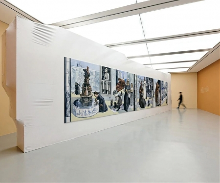 Didier Faustino Creates Shrink-Wrapped Scenography for Paula Rego Exhibition