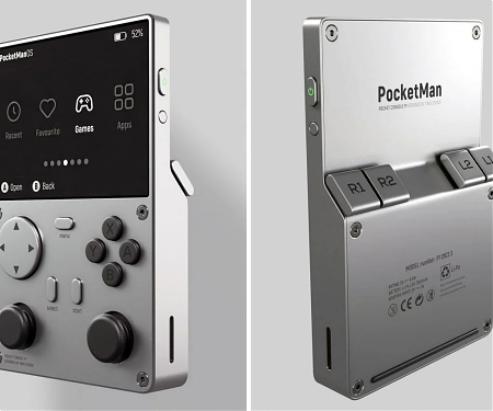 This Cyberpunk-Looking Handheld Gaming Console