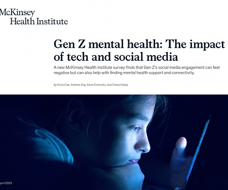 (PDF) Mckinsey - Gen Z Mental Health : The Impact of Tech and Social Media