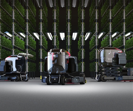 Valtra Vertical Farming Tractor 001 Concept for Future Vertical Farms and Logistics