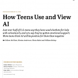 (PDF) Pew - How Teens Use and View AI : Schoolwork, Information And Entertainment