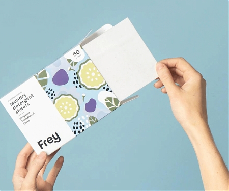 Water-Free, Vegan Detergent Sheets for Eco-Friendly Laundry