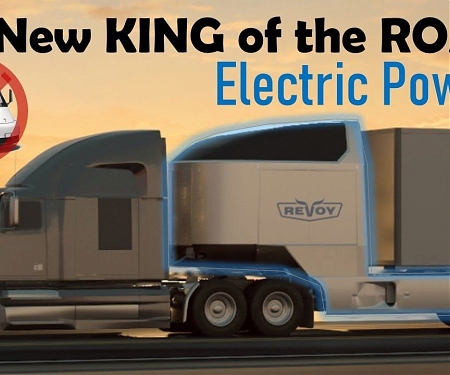 Battery-Powered Attachment Turns Diesel Semis Into Hybrid EVs