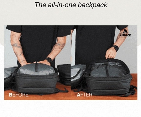 The Backpack with Built-in Compression Tech - Airback