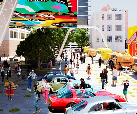 Re-Charge LA - Electric Vehicle Charging Stations as Drive-In Cinemas