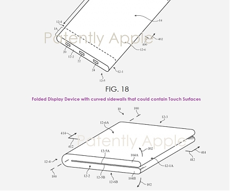 (Patent) Apple Continues to Work on Possible Future Foldable iPhones with Curved Sidewalls