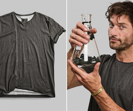 Vollebak's Black Algae Dyed T-Shirt is Designed to Suck Carbon-Dioxide from the Atmosphere