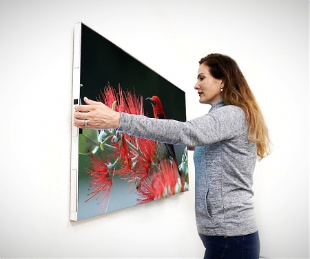 (Video) Truly Wireless TV Sticks Itself To Your Wall With Just Two Adhesive Strips