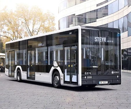 Modern Electric City Bus Concept for STEYR Automotive
