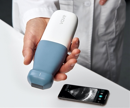 Portable Ultrasound Probe Links with a Smartphone