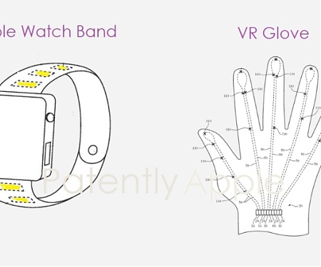 (Patent) Apple Patents a Flexible Light Guide System for Apple Watch Band or VR Glove