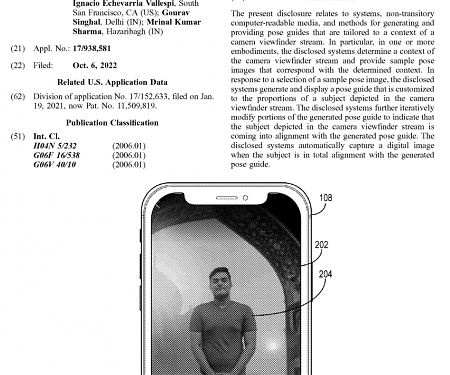 (Patent) Adobe Patents A Pose Recommendations Using AR