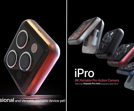 The Conceptual Apple iPro Works as an Action Cam