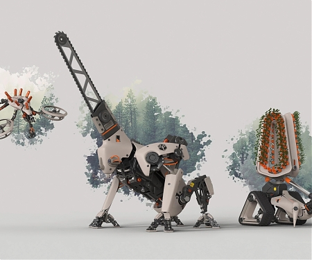 (Video) Robot Forest Rangers Plant Trees, Clear Paths and Gather Data