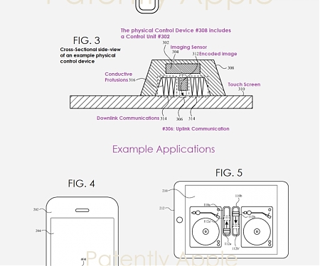 (Patent) Apple Invents an Odd Physical Control Device That Sits Atop a Touch Display