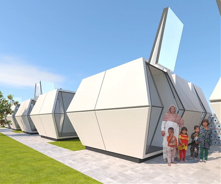 (Video) An Origami-like Emergency Shelter Pod Folding Pods for Disaster Relief