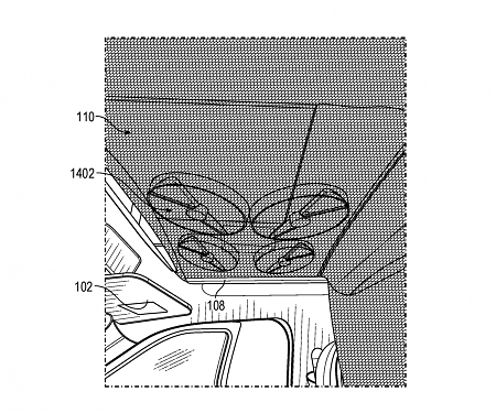 (Patent) Ford Patent Describes Drone Moonroof in Moving Vehicles
