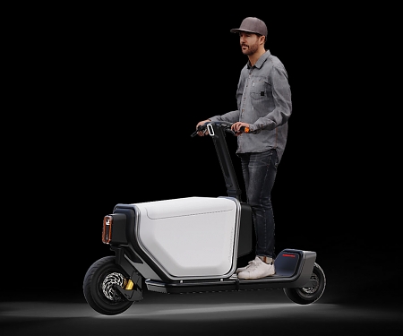 This Utilitarian Electric Scooter is Economical Way To Move Cargo In Urban Locales