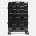 Luxury Bottega Veneta Odyssey Cabin Suitcase Features 3D Intreccio Pattern