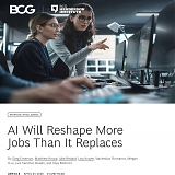 (PDF) BCG - AI Will Reshape More Jobs Than It Replaces