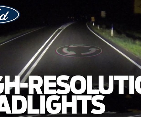 (Video) Ford Tests High-Resolution Headlights
