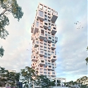 Innovative Cantilevered Tower Features Unique Floorplans and Expansive Terraces