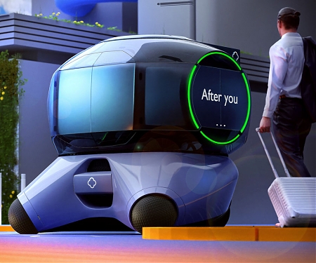 This Autonomous Single-Rider Pod Connects with Strangers to Encourage Social Interactions