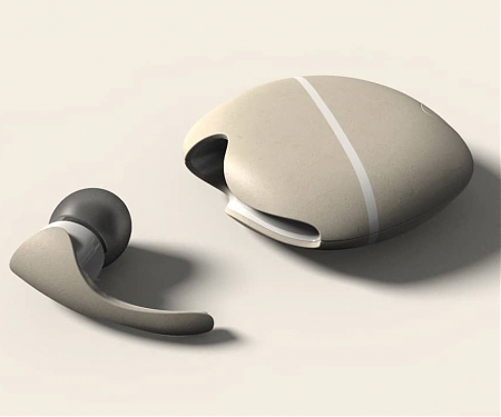 These TWS Earbuds Integrate Beautifully Into Their Charging Case to Create a Visual Balance