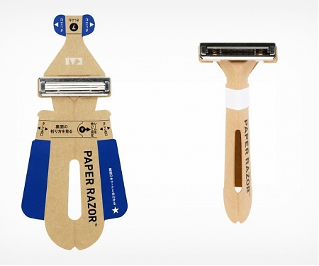 World's First Paper Disposable Razor Unveiled in Japan