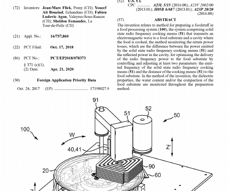 (Patent) Nestle Eyes a Patent for a Food Processing System