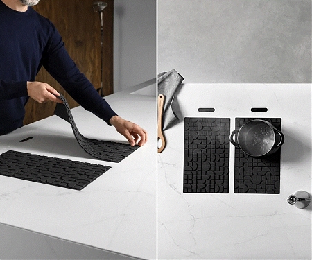 A Hidden Induction Cooking Unit is the Best Part of Tech-Savvy Kitchen - Lapitec