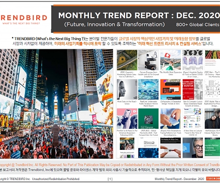 Monthly Trend Report - December. 2020 Edition