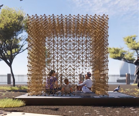 A Japanese Teahouse Prototype Made from Food Waste Debuts at Venice Biennale